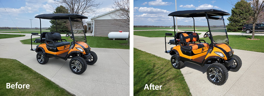 Golf Cart Paint Used to Restyle 2011 Yamaha Drive – Colorbond Paint