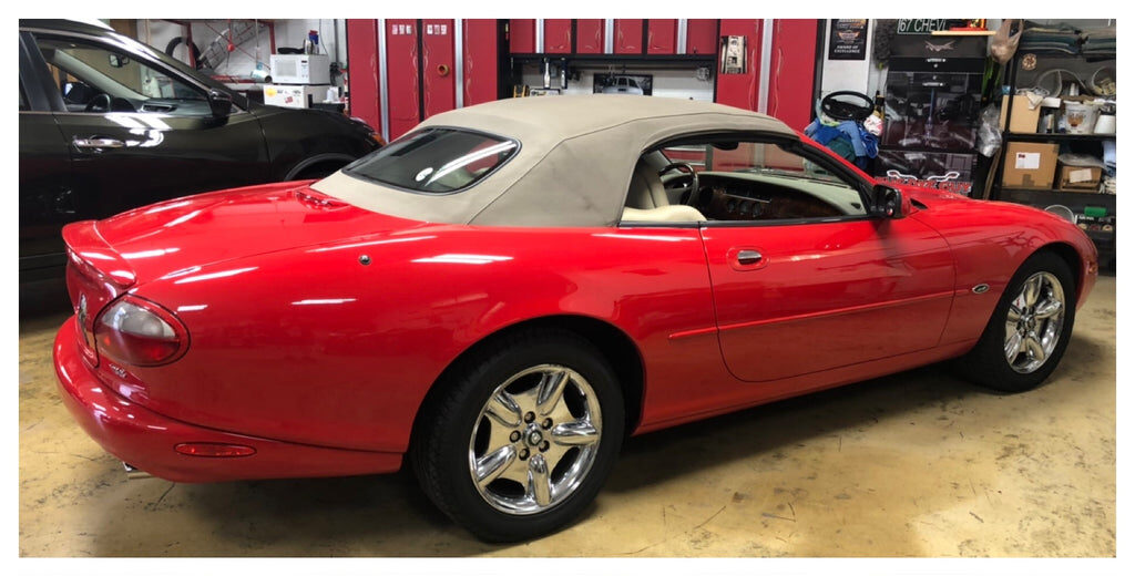 Convertible Top Color Changed with LVP Refinisher – Colorbond Paint