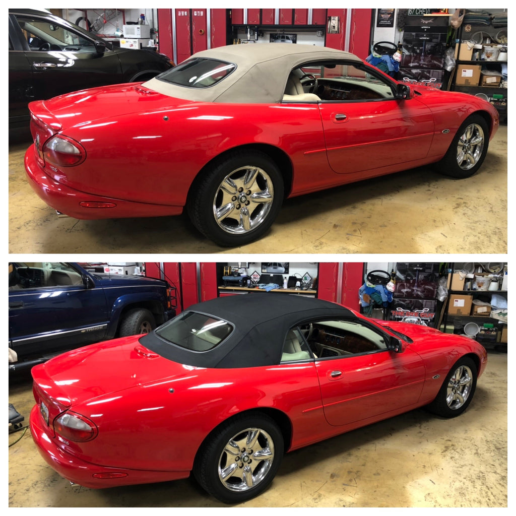 Convertible Top Color Changed with LVP Refinisher – Colorbond Paint