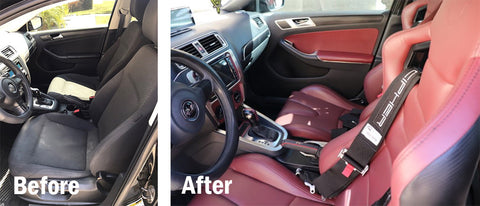 BMW Restyle with Colorbond's LVP Refinisher, plastic, leather, BMW, color, Using Leather, Vinyl & Hard Plastic Refinisher to add a pop of colour to  the exterior of a BMW