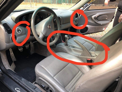 Porsche 996 interior trim parts deals
