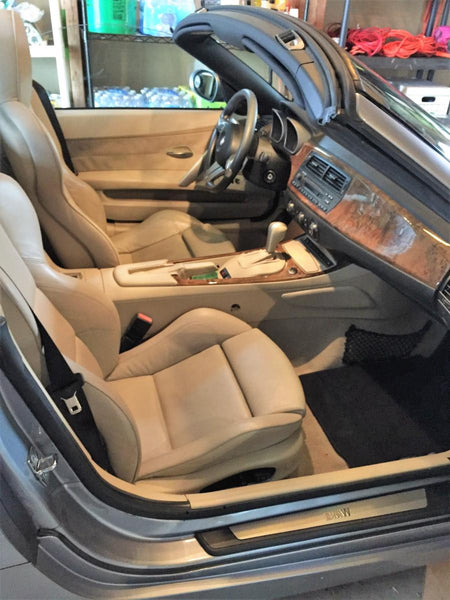 Lucy's BMW Interior Restoration from Cream to Cinnamon