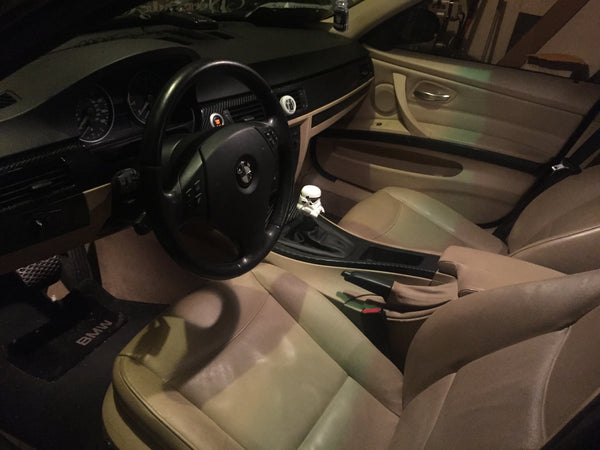 BMW Interior Transformation from Tan to Black